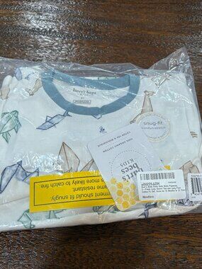 Burt's Bees Baby Boys' 2-Piece Long Sleeve Tee  Pants Organic Cotton Pajama 6yrs